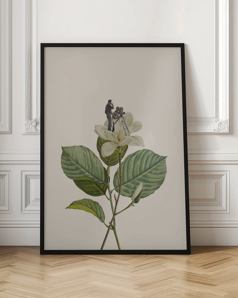 Botanical vintage cameraman