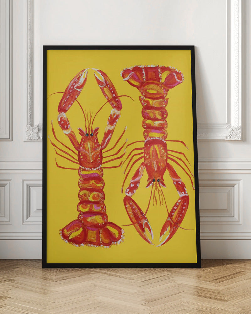 Langoustines On Yellow