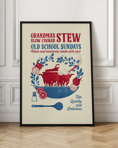 Grandmas Stew kitchen print