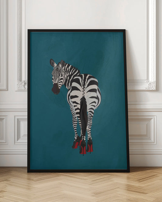 Zebra heels | Colourful safari print