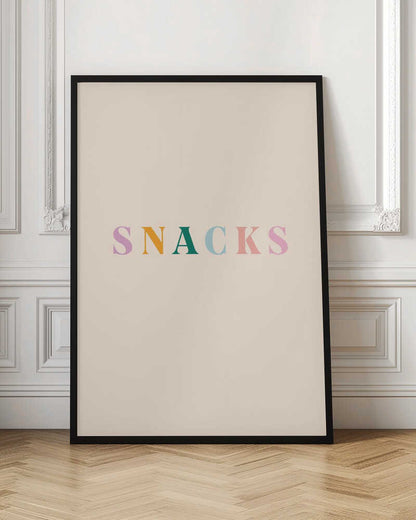 Colorful Snacks Word