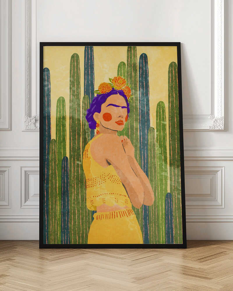 Frida and cacti