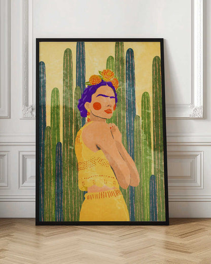 Frida and cacti