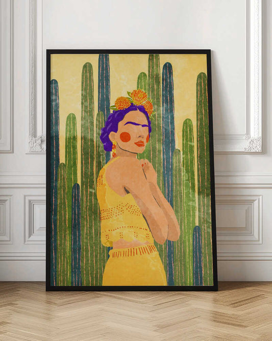 Frida and cacti