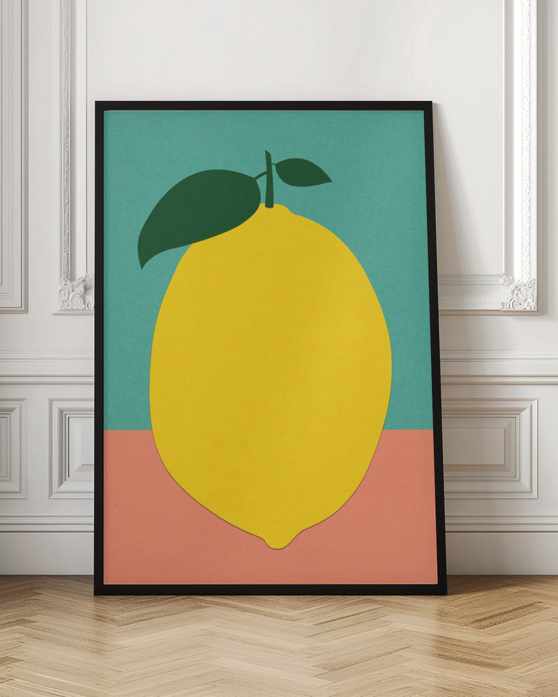 Lemon With Two Leaves