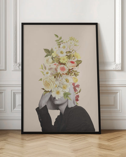 White Flowers Bouquet | Portrait wall art