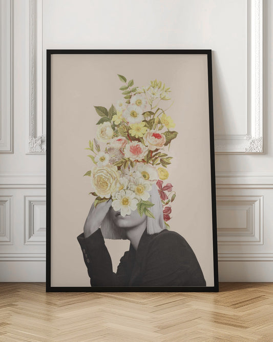 White Flowers Bouquet | Portrait wall art