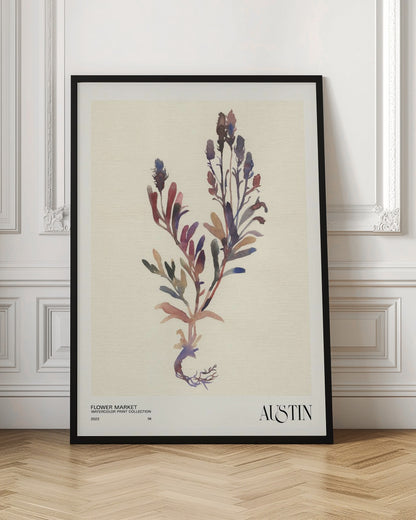 Watercolor print collection. Flower market - Austin