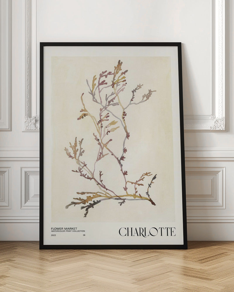 Watercolor print collection. Flower market - Charlotte