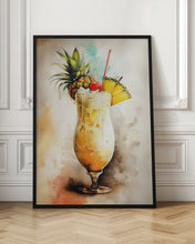 Load image into Gallery viewer, Pina Colada Drinks cocktail Wall Art Print
