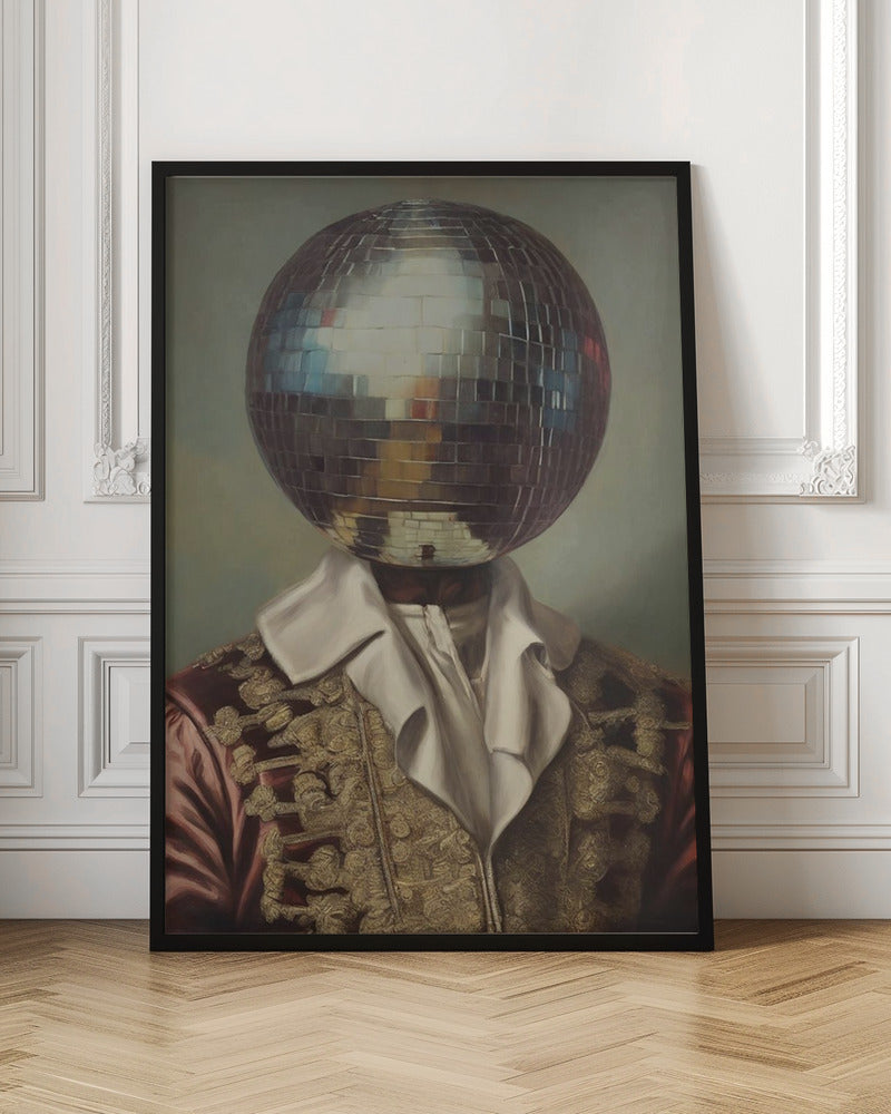 DiscoHead King  / Altered Collage Art