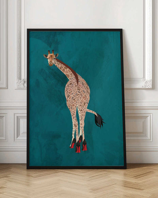 Quirky Giraffe Green