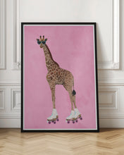 Load image into Gallery viewer, Rollerskating Giraffe
