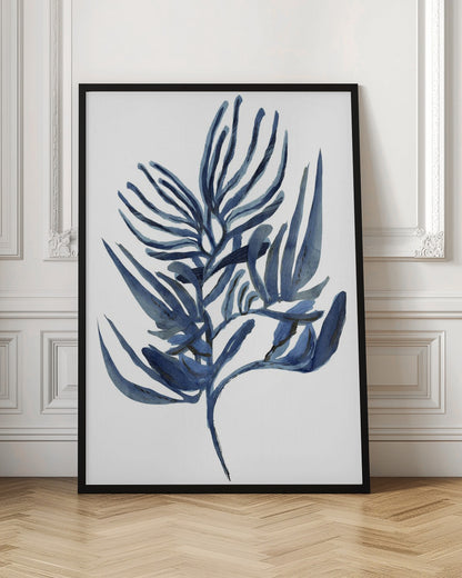 Blue Aquatic Plant Poster 1