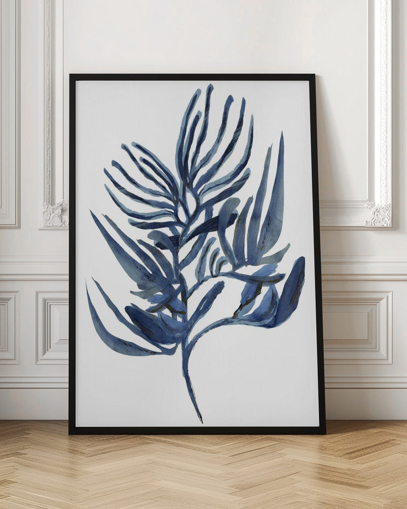 Blue Aquatic Plant Poster 1