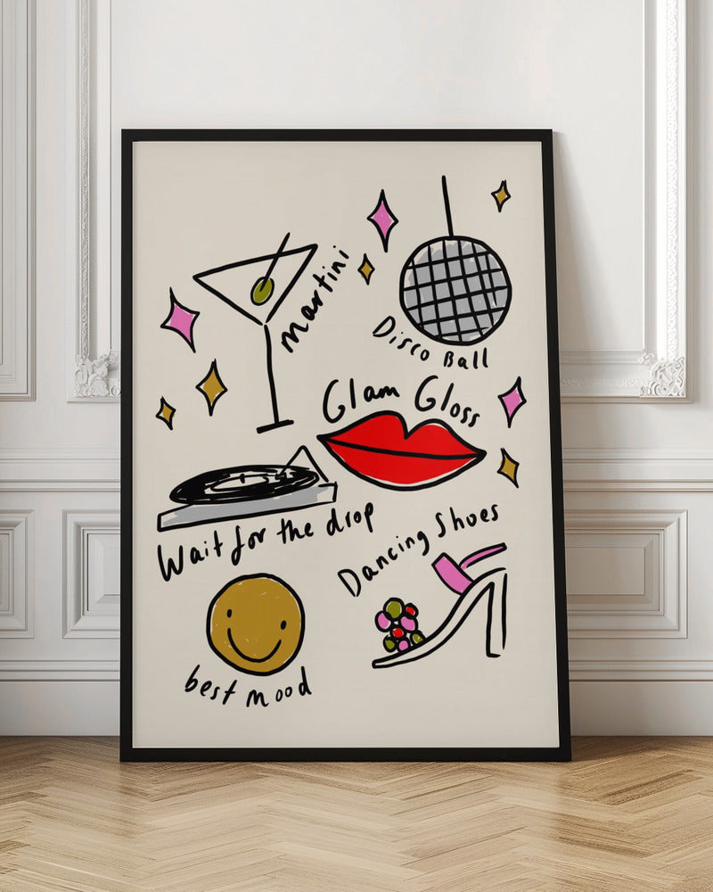 Disco Vibes Print By Aislinn Simmonds