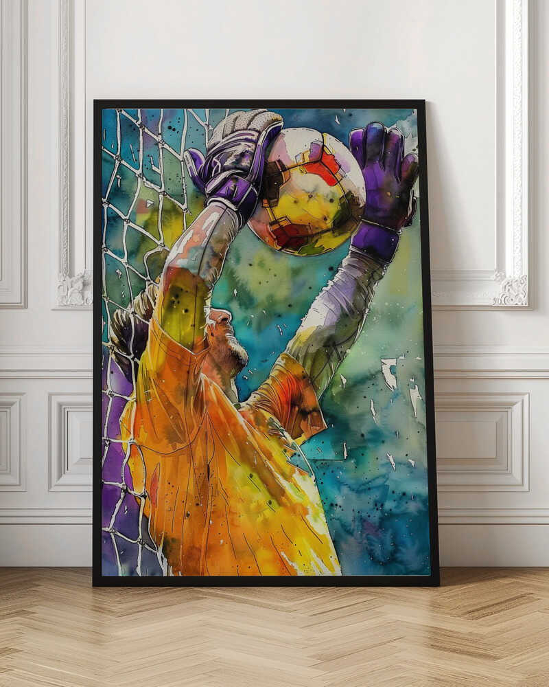 Vibrant Goalkeeper Save