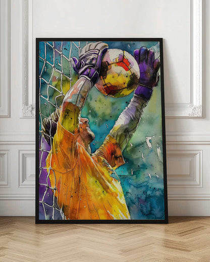 Vibrant Goalkeeper Save