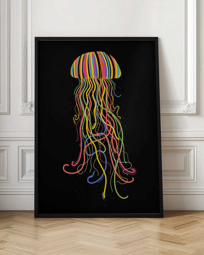 Vibrant Striped Jellyfish