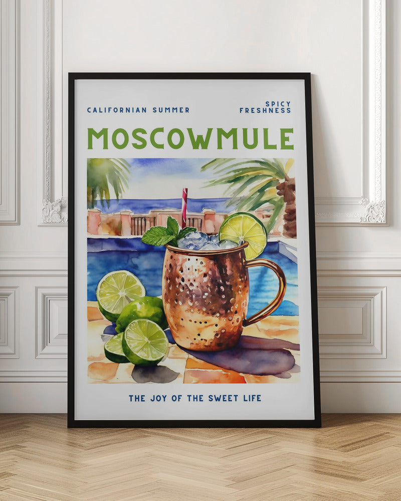 Moscow Mule Vintage Cocktail Wall Art