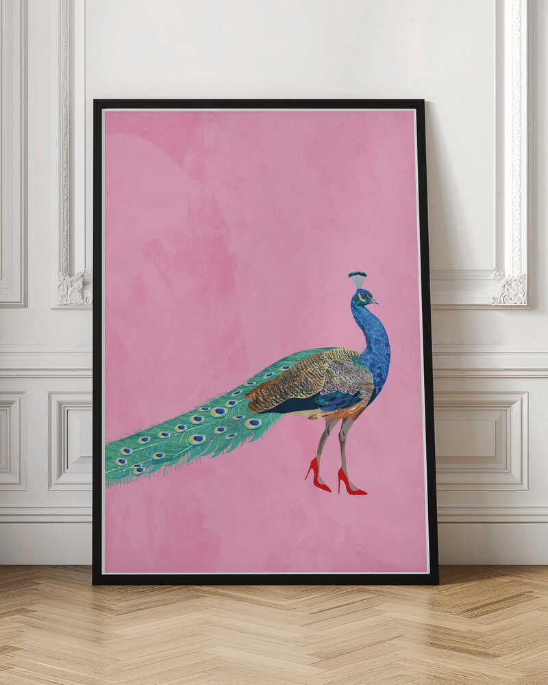 Peacock in Red Heels