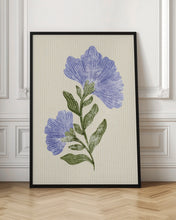 Load image into Gallery viewer, Vintage Flower | Purple flower wall art
