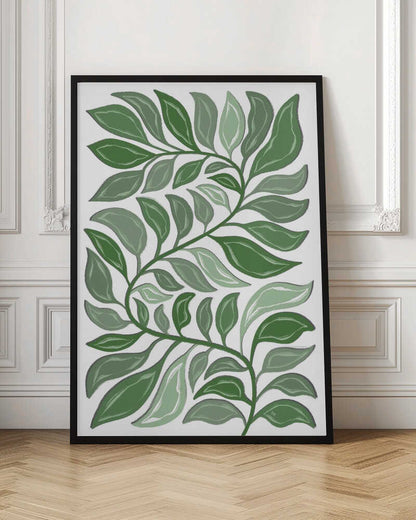 Winding Green Foliage