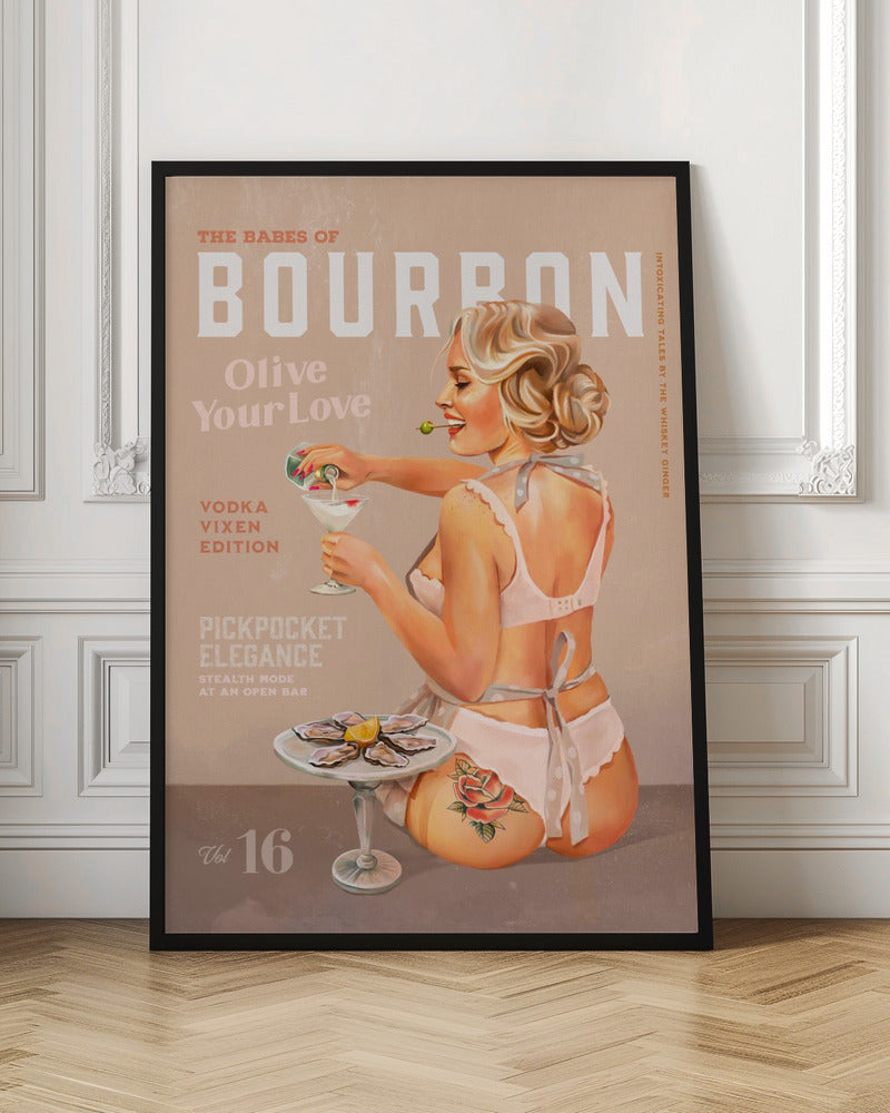 Bourbon Babe Vol 16 Vintage Vodka Martini Pin Up Girl