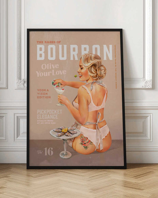 Bourbon Babe Vol 16 Vintage Vodka Martini Pin Up Girl