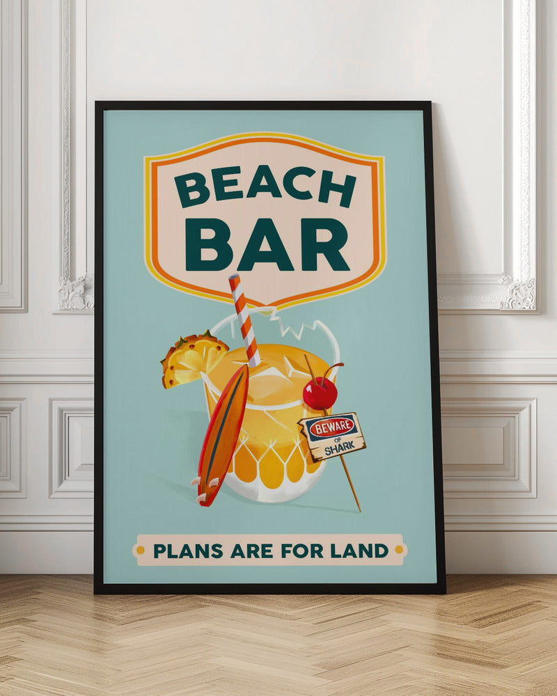 Beach Bar Summer Tropical Cocktail Bar Art