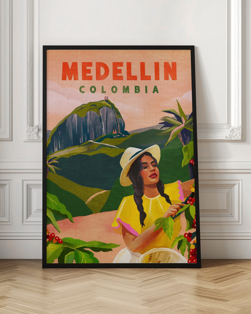 Medellin Colombia Travel Poster
