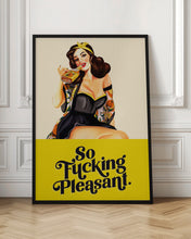 Load image into Gallery viewer, So Fucking Pleasant Art Deco Pinup Girl

