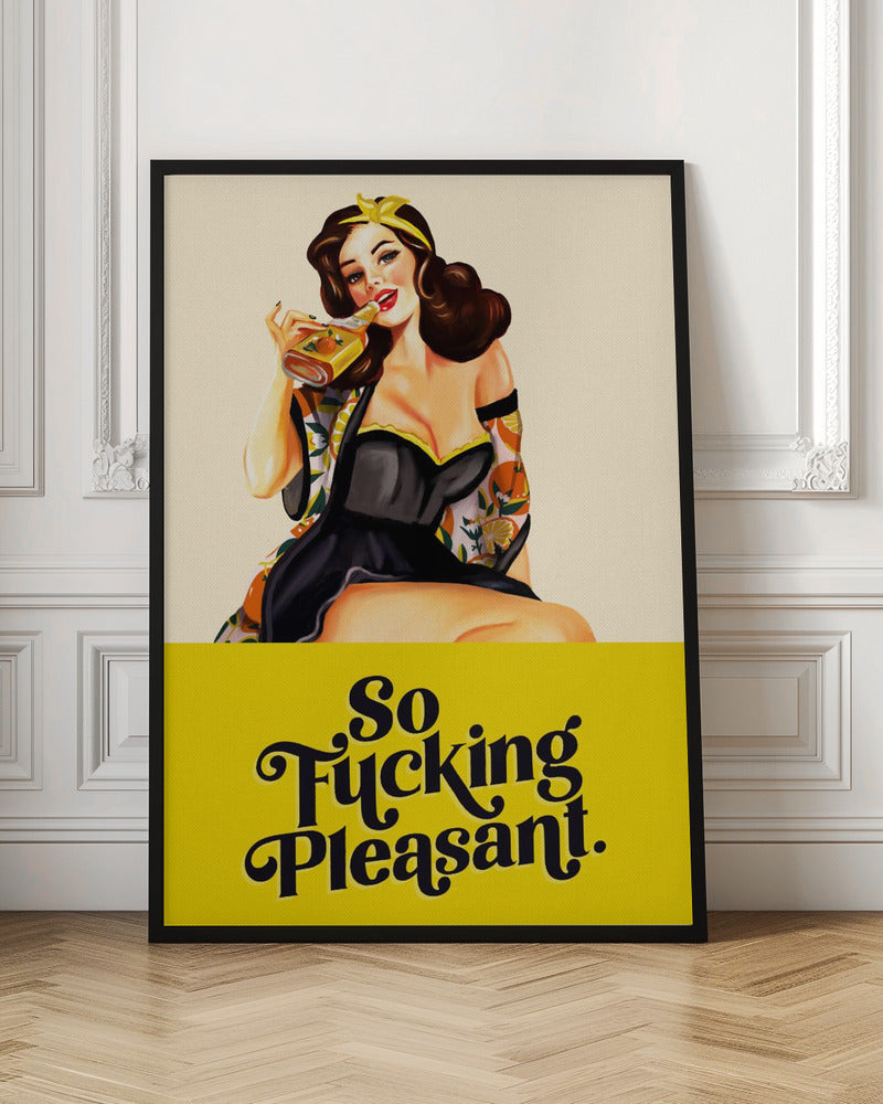 So Fucking Pleasant Art Deco Pinup Girl