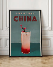 Load image into Gallery viewer, Travel Poster Cocktail Shanghai China
