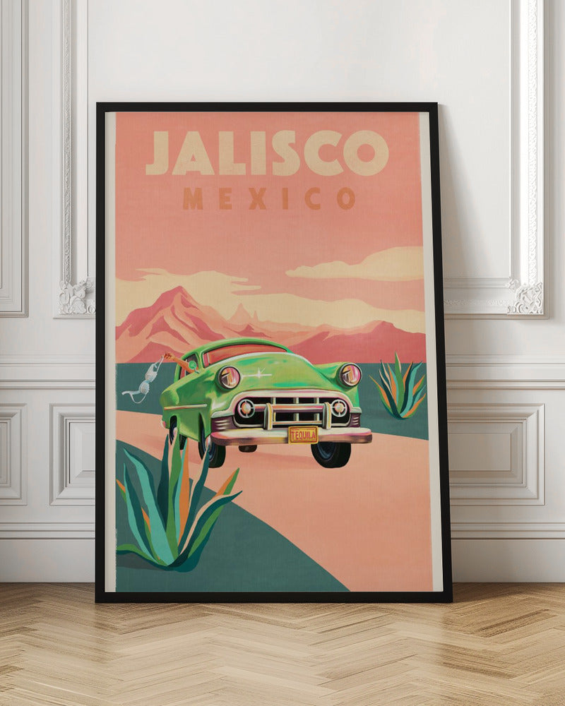 Jalisco Mexico Vintage Travel Poster
