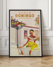 Load image into Gallery viewer, Santo Domingo Dominican Republic Woman &amp; Dog
