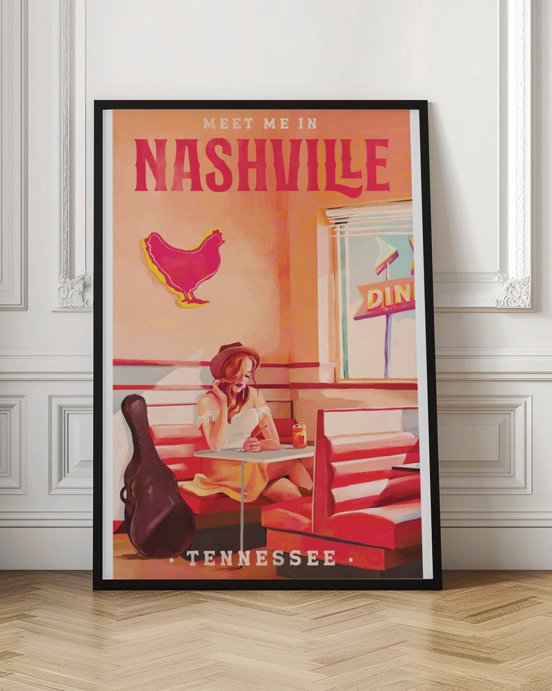 Nashville Tennessee Redhead Music Poster