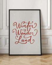 Load image into Gallery viewer, Winter Wonderland Text (green), Christmas Noël Holiday Winter Quote Typography Lettering
