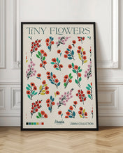 Load image into Gallery viewer, TINY FLOWERS. Zebra Collection | Floral wall art
