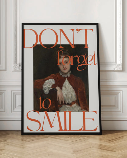Don't forget to smile