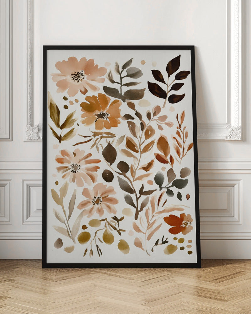 Pastel flower collection