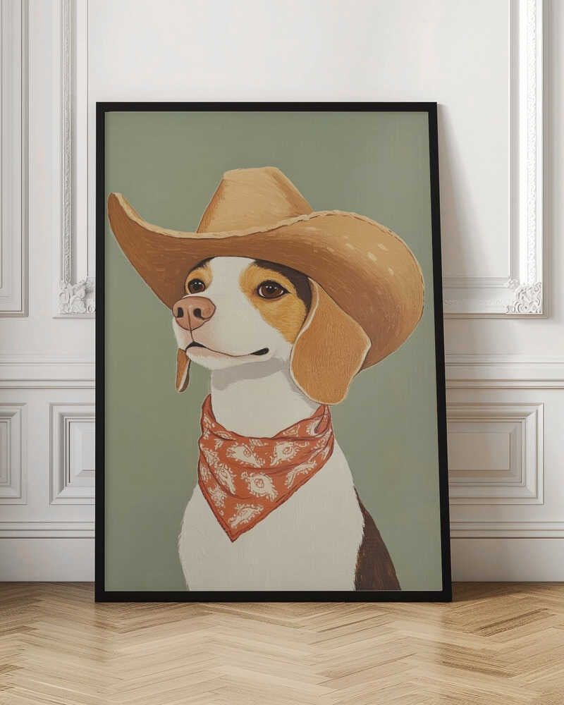 Cute Cowboy Beagle
