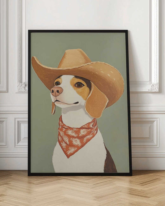 Cute Cowboy Beagle