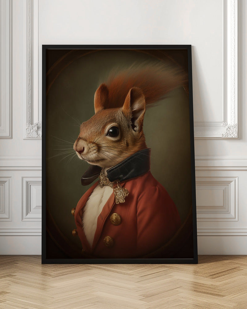 Vintage Squirrel Portrait