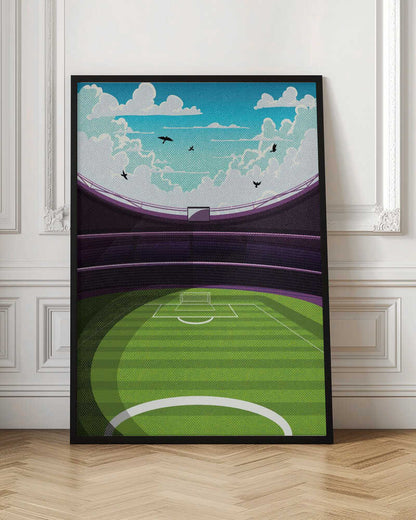Vibrant Football Stadium