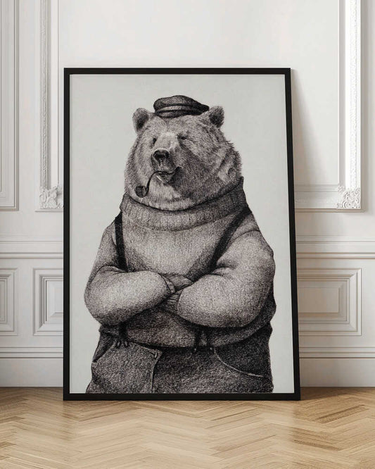 Bear In Vintage Attire