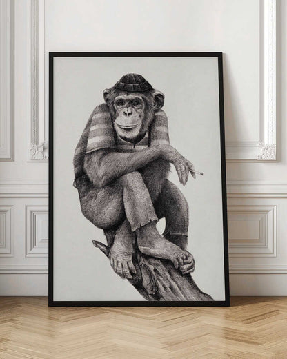 Smoke & Chill Monkey Animal Art