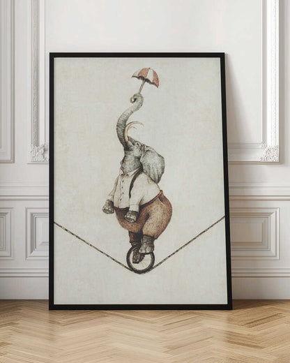 Unicycle While Holding An Umbrella