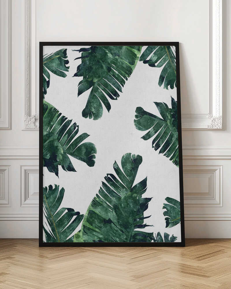 Watercolor Tropical Leaves