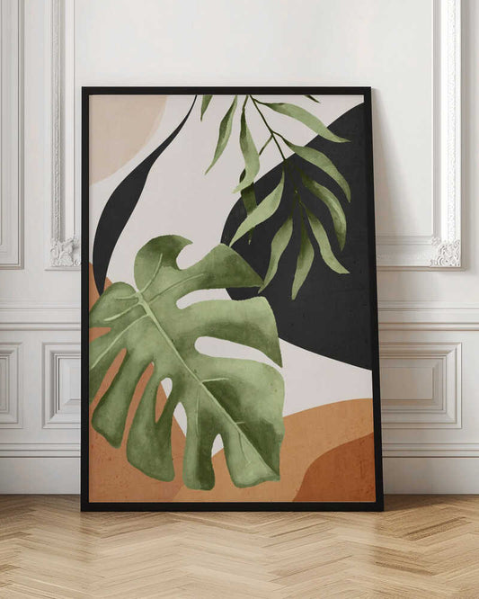Abstract Monstera Curves